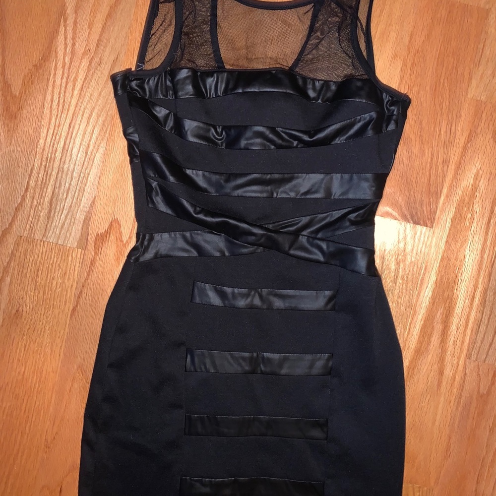 Black Mesh Bodycon Dress ~ LBD